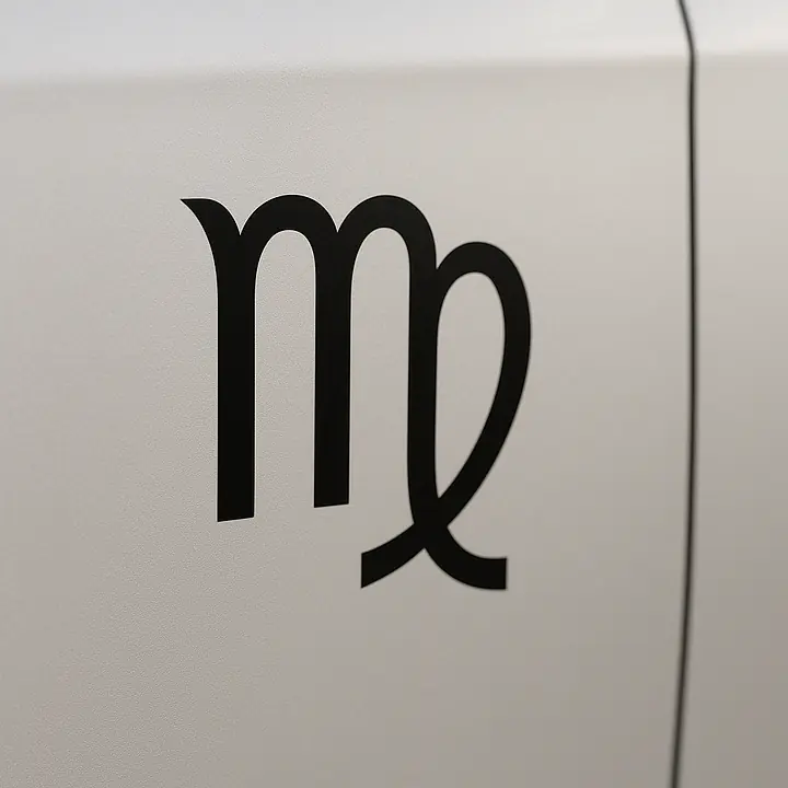 Virgo Minimal Symbol Zodiac Sticker - Master