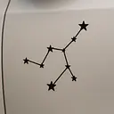 Virgo Constellation Zodiac Sticker - Master