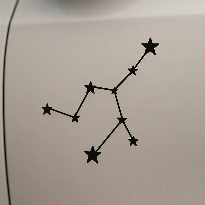 Virgo Constellation Zodiac Sticker - Master
