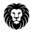 Leo Illustrative Emblem Zodiac Sticker - Master