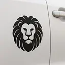 Leo Illustrative Emblem Zodiac Sticker - Master