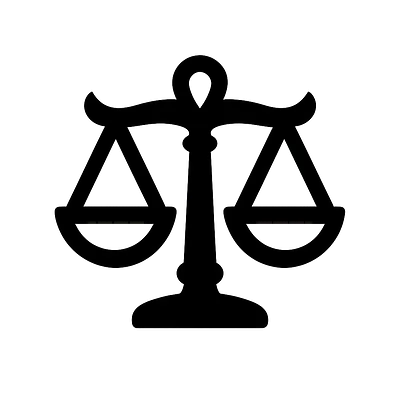 Libra Illustrative Emblem Zodiac Sticker primary image