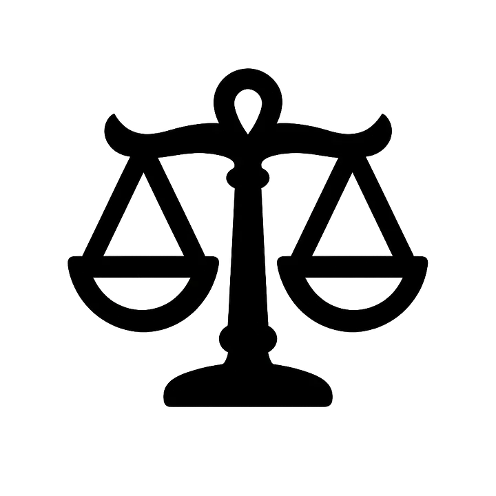 Waage Illustrative Emblem Sternzeichen Aufkleber - Master