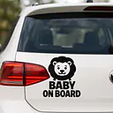 Löwe Baby on Board Aufkleber - Master