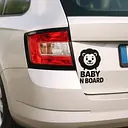 Löwe Baby on Board Aufkleber - Master