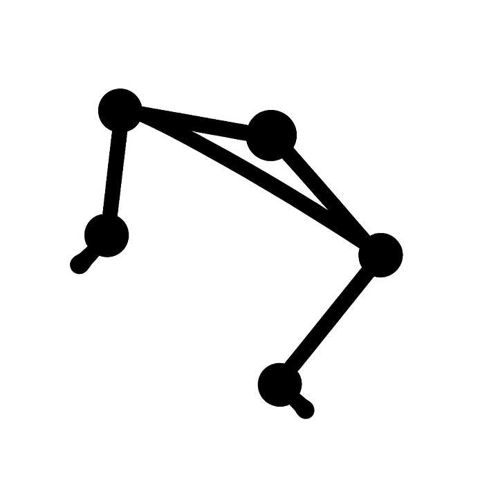 Waage Constellation Sternzeichen Aufkleber - Master