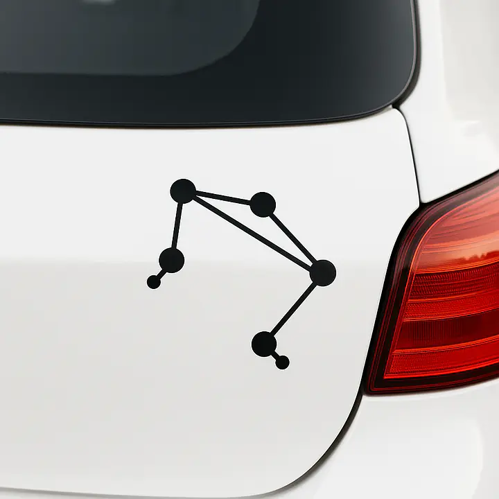 Waage Constellation Sternzeichen Aufkleber - Master