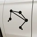 Libra Constellation Zodiac Sticker - Master