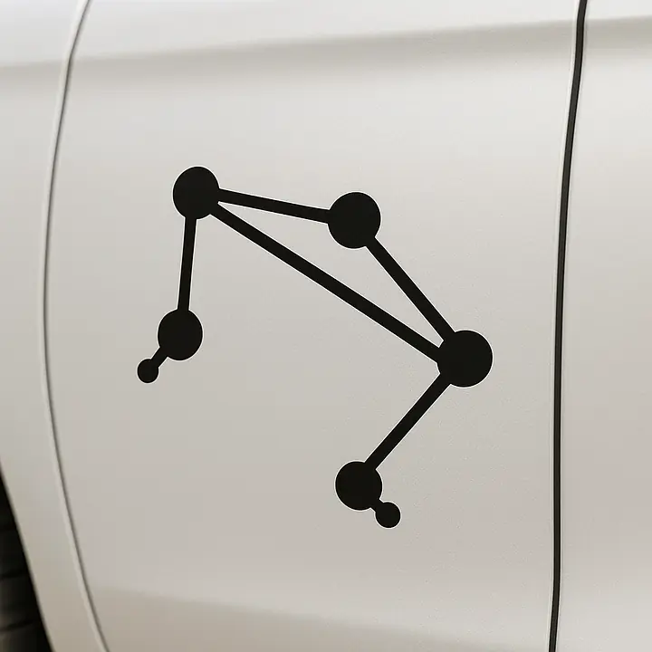Waage Constellation Sternzeichen Aufkleber - Master