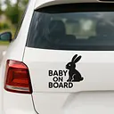 Hase Baby on Board Aufkleber - Master