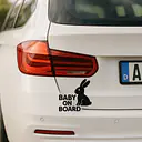 Hase Baby on Board Aufkleber - Master