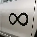 Infinity Loop Symbol Autoaufkleber - Master