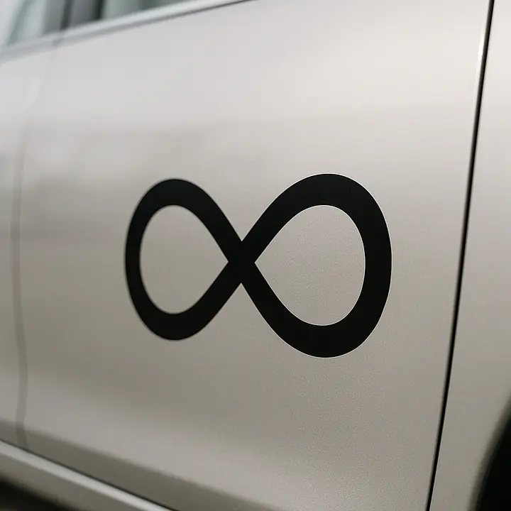 Infinity Loop Symbol Autoaufkleber - Master