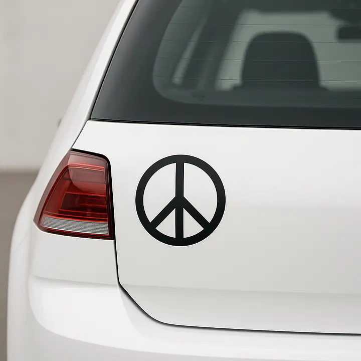 Peace Zeichen Autoaufkleber - Master
