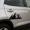 Geometrische Berge Autoaufkleber - Master