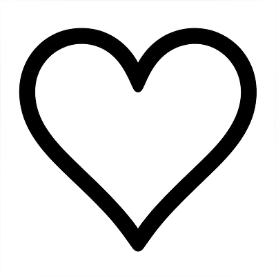 Herz Kontur Autoaufkleber primary image