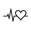 Heartbeat Heart Symbol Car Sticker - Master