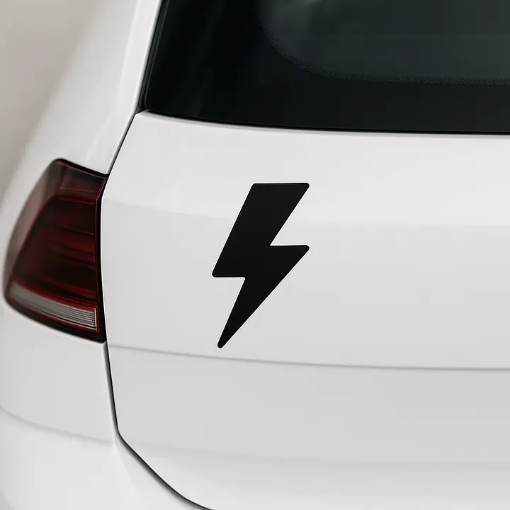 Blitz Symbol Autoaufkleber - Master