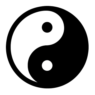 Yin-Yang Symbol Autoaufkleber primary image