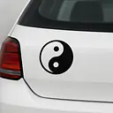 Yin-Yang Symbol Autoaufkleber - Master