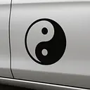 Yin-Yang Symbol Autoaufkleber - Master