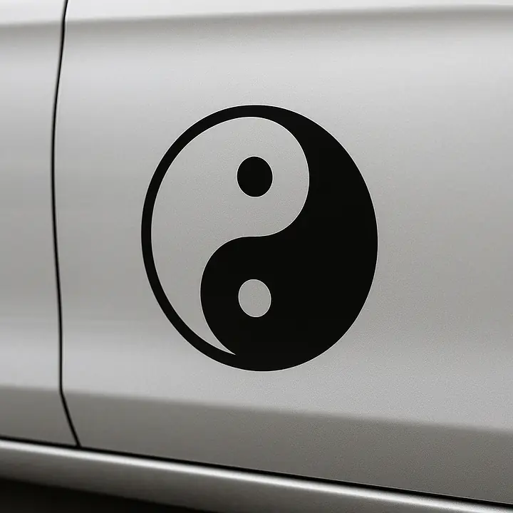Yin-Yang Symbol Autoaufkleber - Master