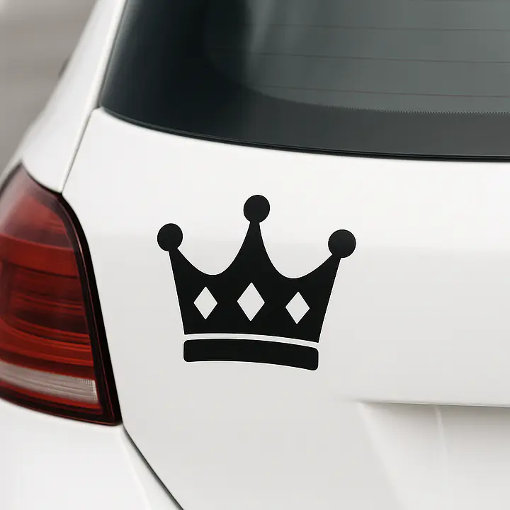 Krone Symbol Autoaufkleber - Master