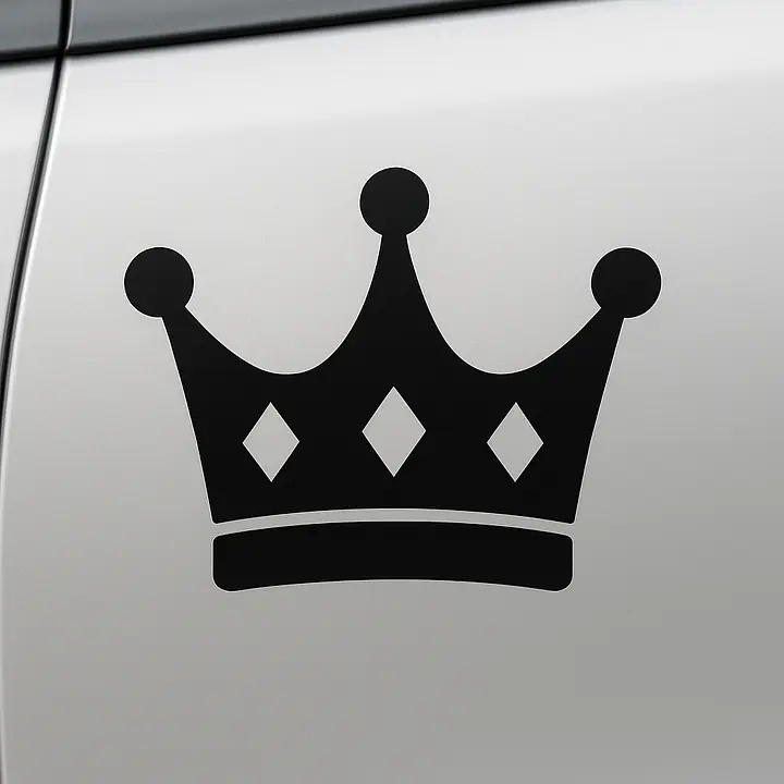 Krone Symbol Autoaufkleber - Master
