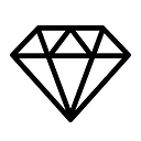 Diamant Symbol Autoaufkleber - Master