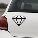 Diamant Symbol Autoaufkleber - Master