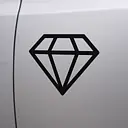 Diamant Symbol Autoaufkleber - Master