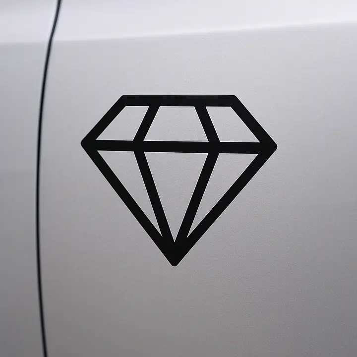 Diamond Symbol Car Sticker - Master