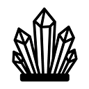 Kristall Cluster Symbol Autoaufkleber - Master