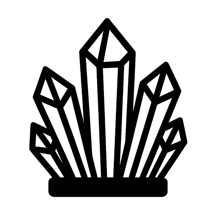 Kristall Cluster Symbol Autoaufkleber - Master