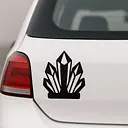 Kristall Cluster Symbol Autoaufkleber - Master