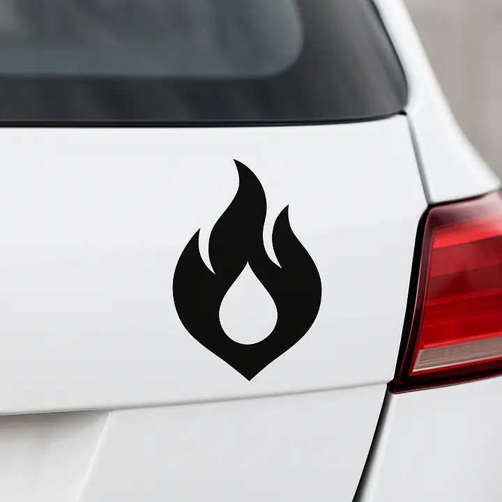 Flamme Symbol Autoaufkleber - Master