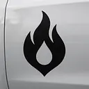 Flamme Symbol Autoaufkleber - Master