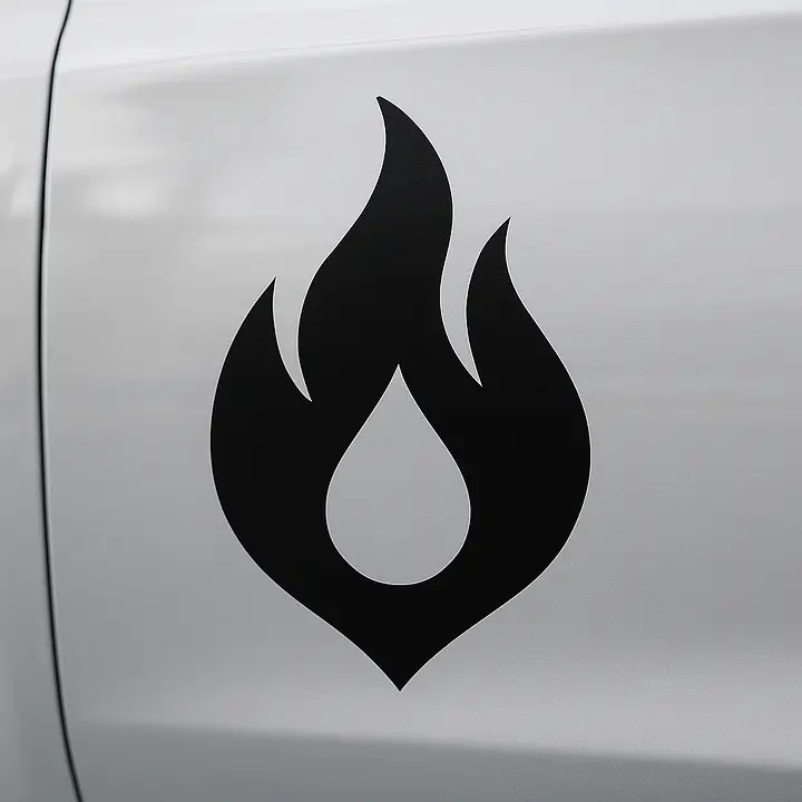 Flamme Symbol Autoaufkleber - Master