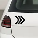 Triple Chevron Symbol Autoaufkleber - Master