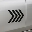 Triple Chevron Symbol Autoaufkleber - Master