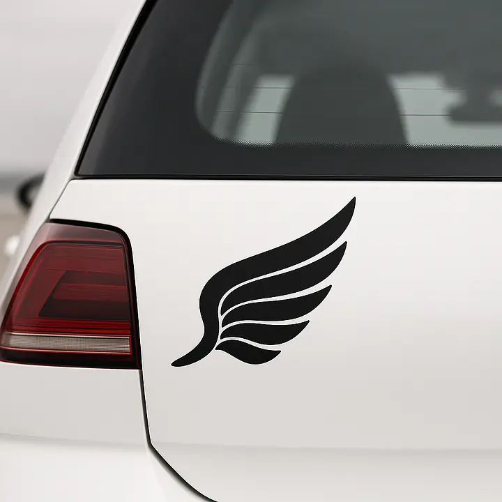 Single Wing Symbol Autoaufkleber - Master