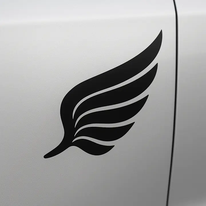Single Wing Symbol Autoaufkleber - Master