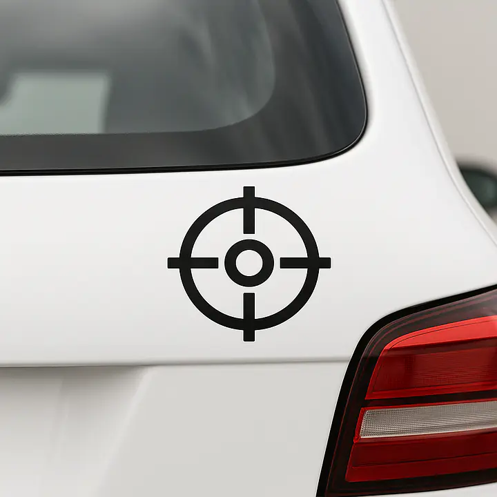 Fadenkreuz Symbol Autoaufkleber - Master