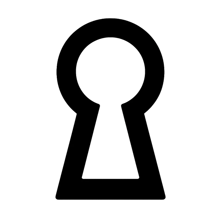 Schlüsselloch Symbol Autoaufkleber - Master