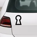 Keyhole Symbol Car Sticker - Master