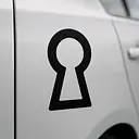 Keyhole Symbol Car Sticker - Master