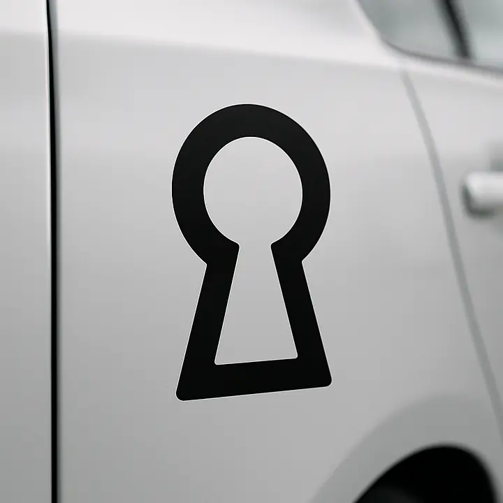 Schlüsselloch Symbol Autoaufkleber - Master