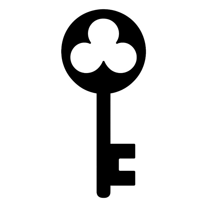 Vintage Schlüssel Symbol Autoaufkleber - Master