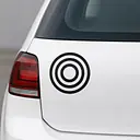 Zielmarke Symbol Autoaufkleber - Master