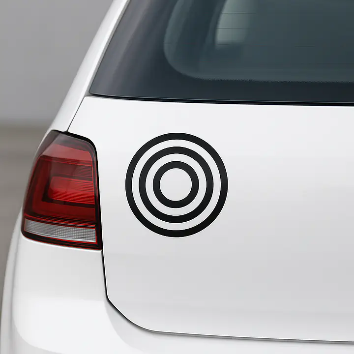 Target Symbol Car Sticker - Master